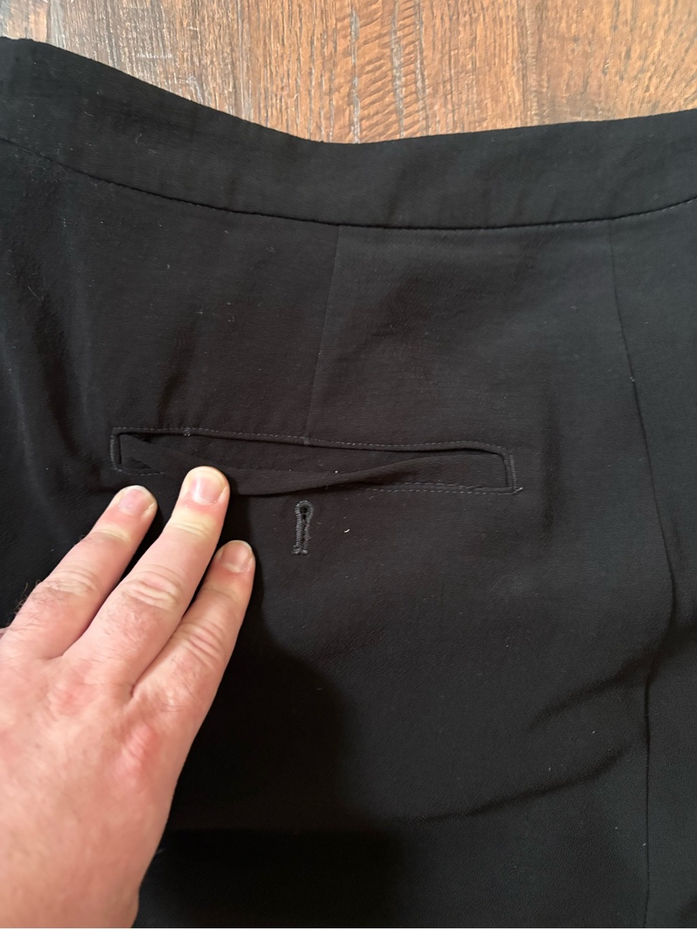 Madewell Black High Rise Wide Leg Trouser Pants Size 14 - Picture 9 of 9